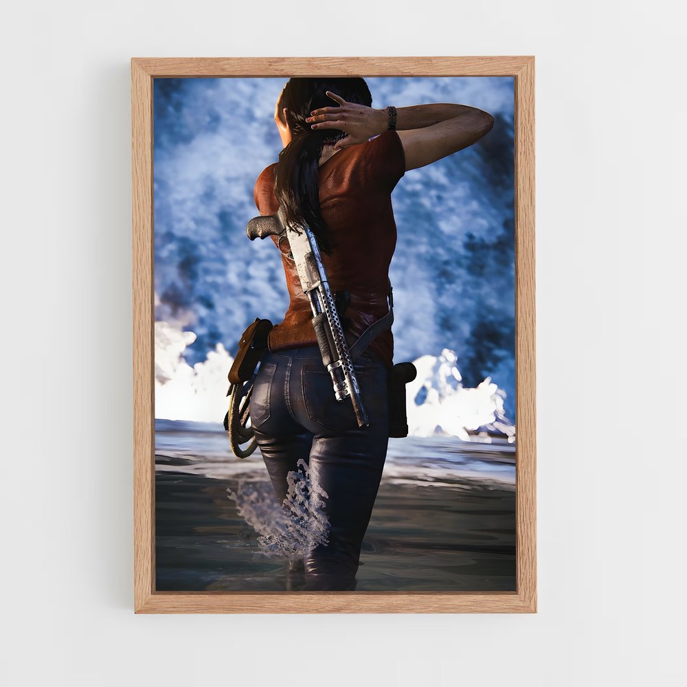 Poster Chloe, la Chasseresse – affiche Uncharted (vue 4)